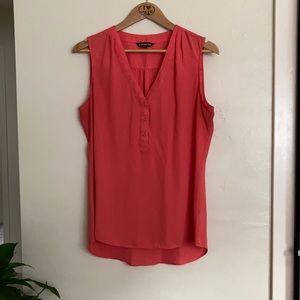 Express Sleeveless Orange V-Neck Blouse size Large